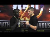 LIAM SMITH v ERICK OCHIENG - HEAD TO HEAD @ FINAL PRESS CONFERENCE FOR 'WAR' .