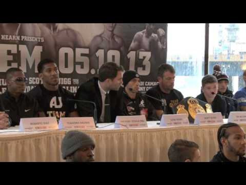 CARPE DIEM -FULL PRESS CONFERENCE - FEATURING ANTHONY JOSHUA / SCOTT QUIGG v YOANDRIS SALINAS