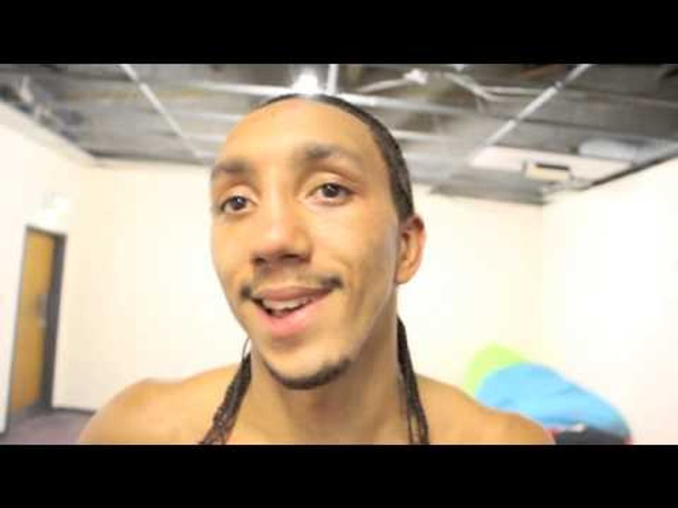 TYRONE NURSE EYES DARREN HAMILTON AFTER WIN OVER KRZYTZTOF SZOT - POST FIGHT INTERVIEW