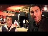 INTERVIEW WITH SCOTT QUIGG & EDDIE HEARN AS QUIGG v SALINAS NOW ON JOSHUA SHOW AT THE O2 (OCT 5)
