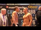 CHRIS EUBANK JR v FRANKIE BORG - OFFICIAL WEIGH IN / FROM GLOW (BLUEWATER)