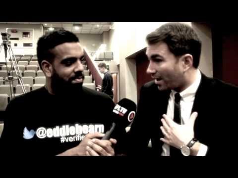 EDDIE HEARN REACTS ON FROCH v GROVES FINAL PRESS CONFERENCE & TALKS UNDERCARD / BELLEW v STEVENSON