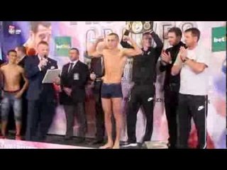 SCOTT QUIGG v DIEGO OSCAR SILVA - OFFICIAL WEIGH IN / BATTLE OF BRITAIN / FROCH v GROVES
