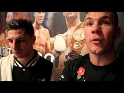 TOMMY COYLE STOPS JOHN SIMPSON IN ROUND SEVEN - POST FIGHT INTERVIEW WITH COYLE & JAMIE MOORE