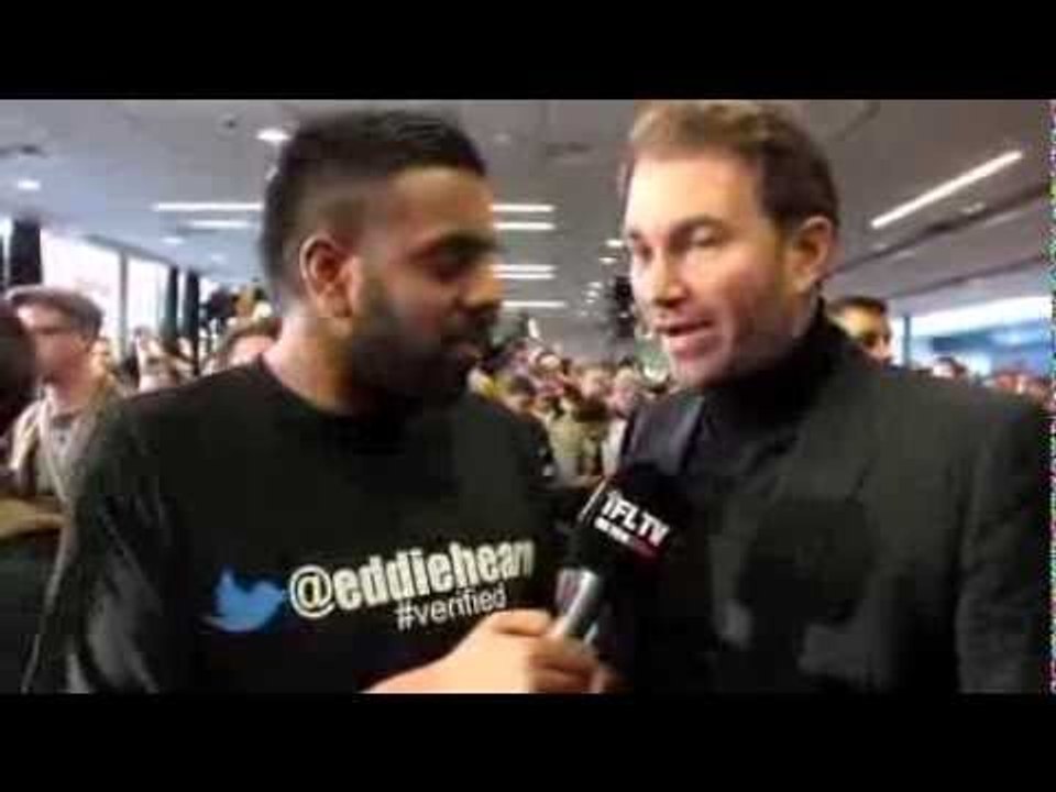 EDDIE HEARN - 'IT DOESN'T MATTER WHAT'S BEEN SAID, TOMORROW NIGHT IT ALL CHANGES' / FROCH v GROVES