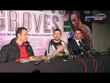 CARL FROCH, ROB McCRACKEN & EDDIE HEARN POST FIGHT PRESS CONFERENCE / FROCH v GROVES