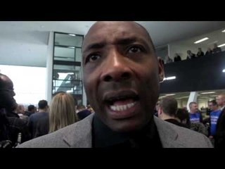 JOHNNY NELSON TALKS DARREN BARKER v FELIX STURM AT WEIGH-IN (STUTTGART)