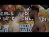 KAL YAFAI v ASHLEY LANE - OFFICIAL WEIGH IN FROM THE EXCEL / SEASON'S BEATINGS