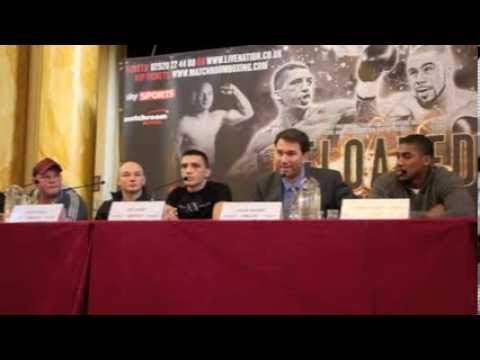 LEE SELBY v RENDALL MUNROE / GAVIN REES v GARY BUCKLAND PRESS CONFERENCE / CARDIFF -'RELOADED'