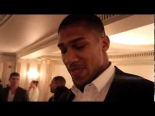 ANTHONY JOSHUA & NICOLA ADAMS TALKS TO KUGAN CASSIUS @ GRUDGE MATCH PRESS CONFERENCE