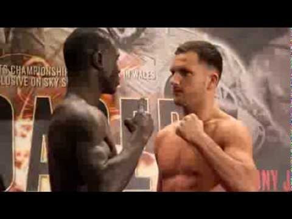 ERICK OCHIENG v DALE EVANS - OFFICIAL WEIGH-IN  (CARDIFF) - 'RELOADED'