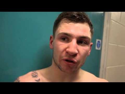 MAXI HUGHES CLAIMS 3RD ROUND STOPPAGE OF IMRE NAGY IN SHEFFIELD - POST FIGHT INTERVIEW
