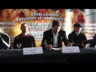 PRESS CONFERENCE - MATCHROOM CHRISTMAS SHOW 2013 - FEAT. PURDY, MITCHELL, McDONNELL & OGOGO