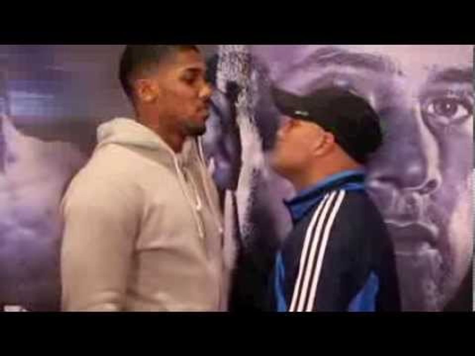 ANTHONY JOSHUA MBE v HECTOR AVILA - HEAD TO HEAD @ FINAL PRESS CONFERENCE - MAN OF STEEL
