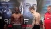 RICKY BURNS v TERENCE CRAWFORD - OFFICIAL WEIGH IN FROM GLASGOW - MAN OF STEEL
