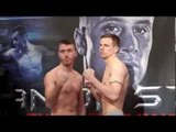 SCOTT CARDLE v PAUL APPLEBY - OFFICIAL WEIGH IN FROM GLASGOW - MAN OF STEEL