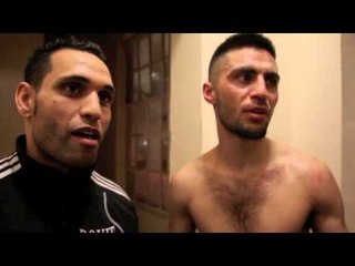 SOHAIL AHMAD & YASSINE EL MAACHI TALK TO iFL TV AFTER WIN OVER LEVICKIS @ YORK HALL