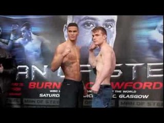 ANTHONY OGOGO v GREG O'NEIL - OFFICIAL WEIGH IN FROM GLASGOW - MAN OF STEEL