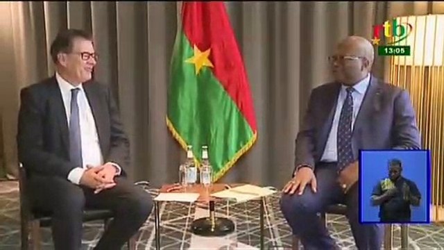 RTB/Audience du président de la république avec plusieurs personnalités dont le docteur Gerd Mülle