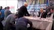TYSON FURY GOES CRAZY, FLIPS THE TABLE AT PRESS CONFERENCE & STORMS OFF / CHISORA v FURY 2