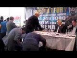 TYSON FURY GOES CRAZY, FLIPS THE TABLE AT PRESS CONFERENCE & STORMS OFF / CHISORA v FURY 2