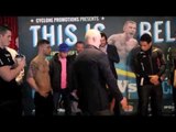 CARL FRAMPTON v HUGO CAZARES - OFFICIAL WEIGH-IN FROM BELFAST / THIS IS BELFAST