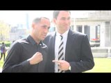 JAMES DeGALE & EDDIE HEARN - JAMES DeGALE JOINS THE MATCHROOM STABLE / PHOTOCALL