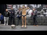 TYRONE NURSE v TYLER GOODJOHN - OFFICIAL WEIGH IN (MANCHESTER) 'RISE UP'