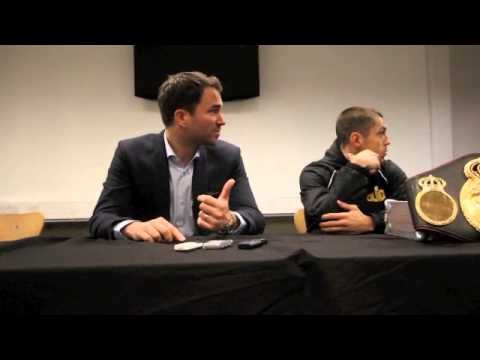 SCOTT QUIGG & EDDIE HEARN POST FIGHT PRESS CONFERENCE / QUIGG v MUNYAI