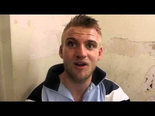 HONEST & FRANK POST FIGHT INTERVIEW WITH PROSPECT BRENT OSBORNE AFTER HIS DEFEAT 39 - 38 ON DEBUT