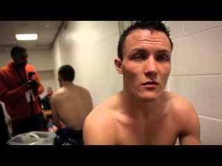 JOSH WARRINGTON RETAINS COMMONWEALTH TITLE AFTER MUNROE RETIRES AT END OF 7th - POST FIGHT