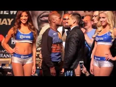 FLOYD MAYWEATHER v MARCOS MAIDANA - HEAD TO HEAD @ FINAL PRESS CONFERENCE - THE MOMENT