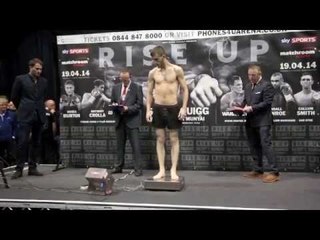 SAM EGGINGTON v WILLIAM WARBURTON - OFFICIAL WEIGH IN (MANCHESTER) - 'RISE UP'