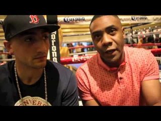 SPENCER 'THE KNOWLEDGE' FEARON & BRADLEY SKEETE ARRIVE @ MGM GRAND AHEAD OF 'THE MOMENT'