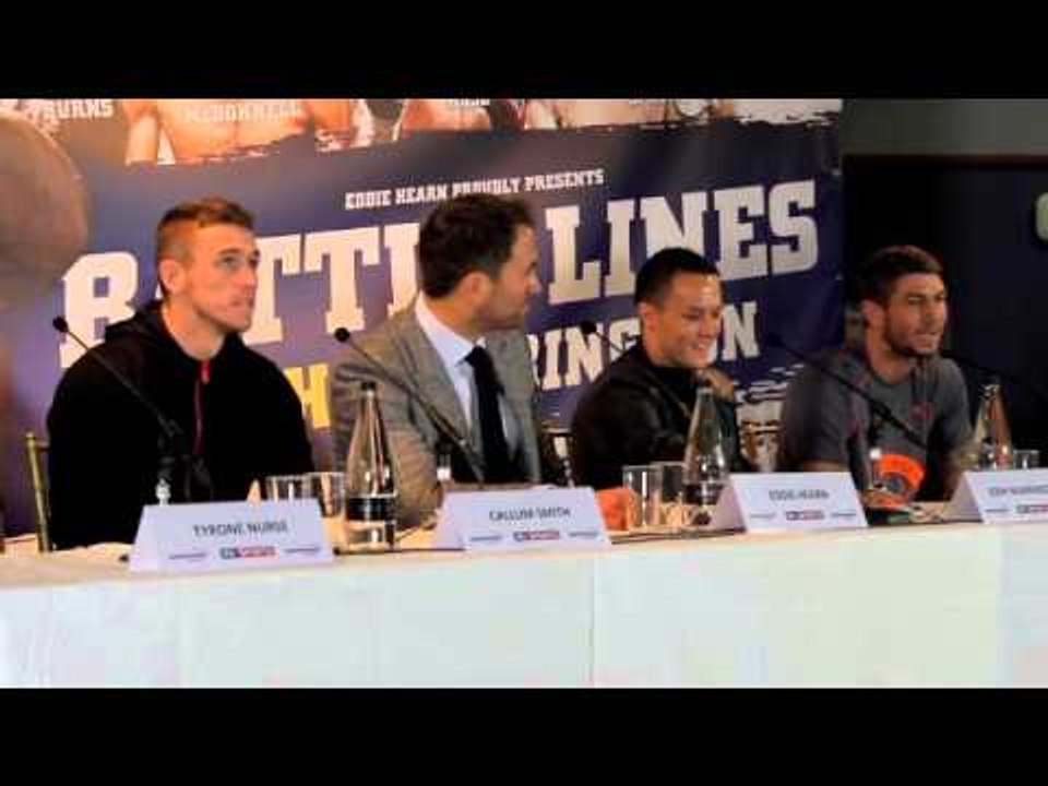 LEEDS PRESS CONFERENCE WITH EDDIE HEARN, JOSH WARRINGTON, CALLUM SMITH, BRIAN ROSE & TYRONE NURSE