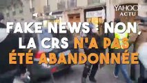 Fake News : Non, la CRS n'a pas été abandonnée par ses collègues !