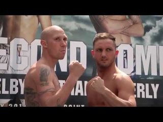 DALE EVANS v MARK DOUGLAS - OFFICIAL WEIGH IN (CARDIFF) - THE SECOND COMING