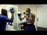 UNDEFEATED LIGHT WELTERWEIGHT PHILIP BOWES PAD WORKOUT BEFORE HIS 9TH PRO CONTEST /iFL TV