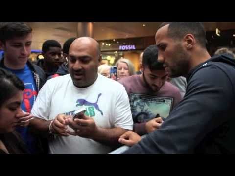 JAMES DeGALE MAKES TIME FOR FANS @ WESTFIELD / DeGALE v GONZALEZ / FROCH v GROVES 2