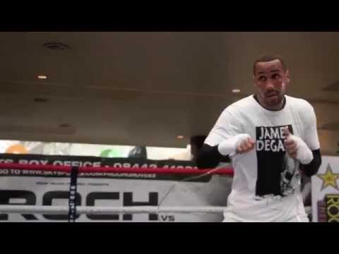 JAMES DeGALE SHADOW BOXING & SKIPPING @ WESTFIELD / FROCH v GROVES 2