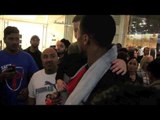 OLYMPIC GOLD MEDALIST ANTHONY JOSHUA SPENDING TIME WITH FANS @ WESTFIELD / FROCH v GROVES 2