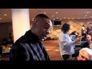 SPENCER FEARON JACKS GARY SHAWS WATCH @ CARL FROCH v GEORGE GROVES PRESS CONFERENCE