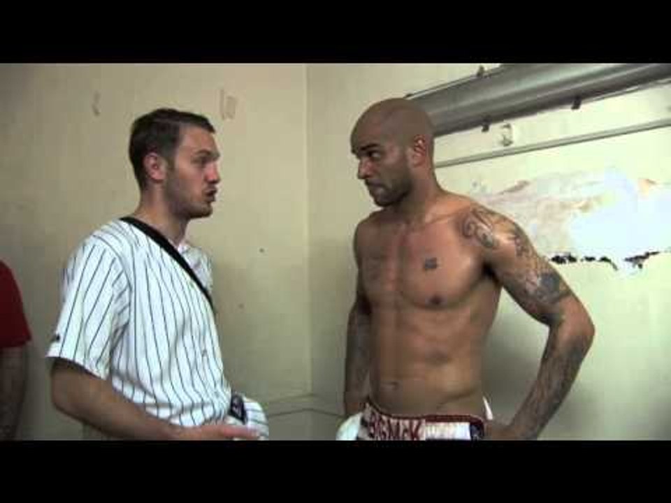 LEON McKENZIE POST FIGHT INTERVIEW AFTER HIS VICTORY OVER DANNY BROWN @ YORK HALL/ iFL TV