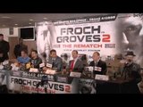 CARL FROCH v GEORGE GROVES 2 - FULL FINAL PRESS CONFERENCE @ WEMBLEY - THE REMATCH