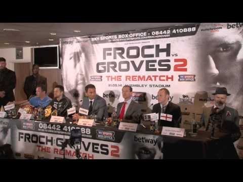 CARL FROCH v GEORGE GROVES 2 - FULL FINAL PRESS CONFERENCE @ WEMBLEY - THE REMATCH
