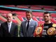 CARL FROCH & GEORGE GROVES FACE OFF ON WEMBLEY PITCH AS GROVES' HUGE ENTOURAGE ALSO ENTERS