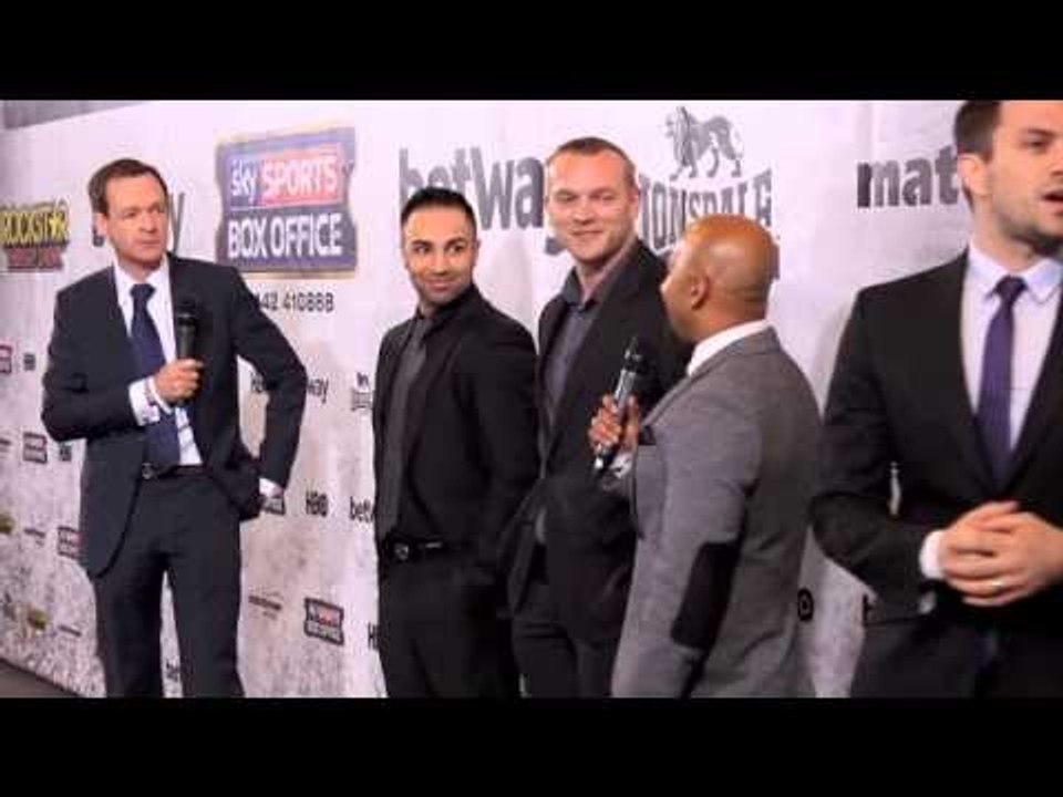 DAVID COLDWELL BACKS GEORGE GROVES TO WIN LIVE ON STAGE @ WEIGH IN / FROCH v GROVES 2