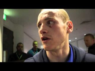 GEORGE GROVES' POST FIGHT INTERVIEW / REACTS TO 8TH ROUND KO BY CARL FROCH