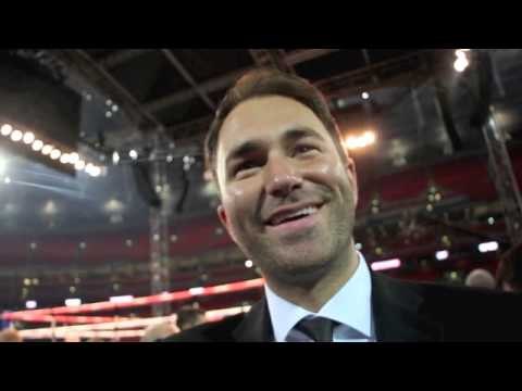 EDDIE HEARN REACTS TO CARL FROCH'S KNOCKOUT OF GEORGE GROVES / FROCH v GROVES 2