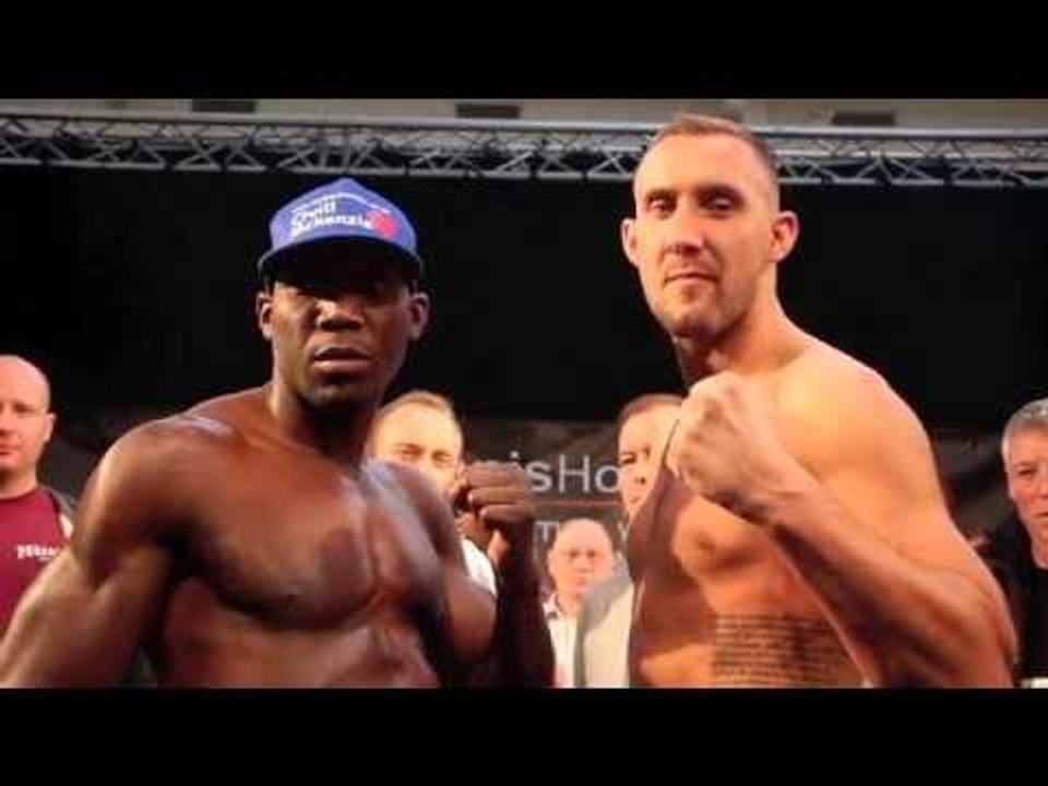 JON-LEWIS DICKINSON v OVIL McKENZIE - OFFICIAL WEIGH-IN FROM NEWCASTLE / RAMPAGE
